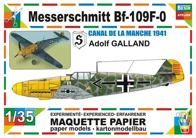 [Best Papermodels] Messerschmitt Bf-109 F-0-52纸模网 - 海量纸模型图纸下载