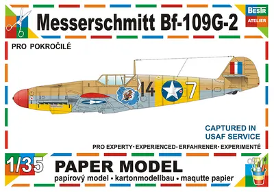 [Best Papermodels] Messerschmitt Bf-109 G-2-52纸模网 - 海量纸模型图纸下载