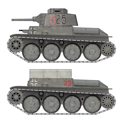 [Best Papermodels] PzKfw (38)t Ausf E/F, Munitionschleper (38)t-52纸模网 - 海量纸模型图纸下载