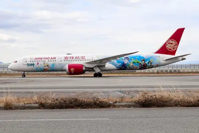 [Hermercraft] Boeing 787-9 Juneyao Airlines Genshin重涂版-52纸模网 - 海量纸模型图纸下载