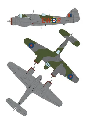 [Model Cardboard] Bristol Beaufighter Mk VIF-52纸模网 - 海量纸模型图纸下载