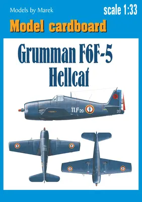 [Model Cardboard] Grumman F6F-5 Hellcat France重涂版-52纸模网 - 海量纸模型图纸下载
