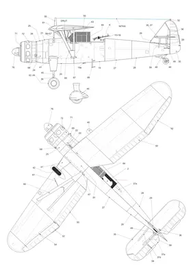 [Model Cardboard] Henschel HS-126B Greman重涂版-52纸模网 - 海量纸模型图纸下载