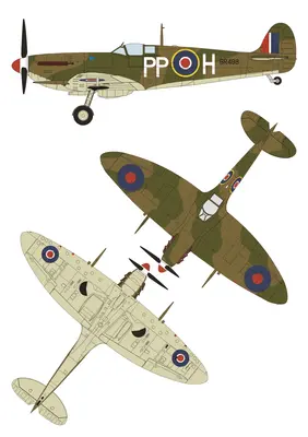 [Model Cardboard] Supermarine Spitfire Mk.Vc-52纸模网 - 海量纸模型图纸下载