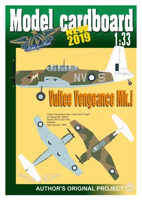 [Model Cardboard] Vultee Vengeance Mk.I (NV-S A27-48)-52纸模网 - 海量纸模型图纸下载