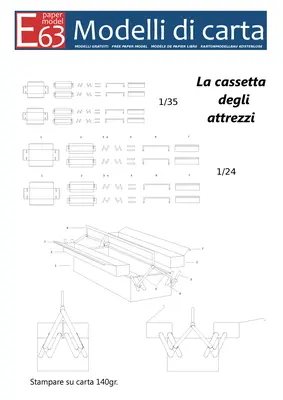[Modelli di Carta] La cassetta degli attrezzi-52纸模网 - 海量纸模型图纸下载