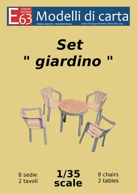 [Modelli di Carta] Set giardino-52纸模网 - 海量纸模型图纸下载