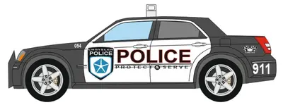 [PreDes] Chrysler 300C US Police-52纸模网 - 海量纸模型图纸下载