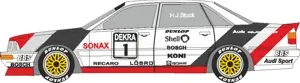 [PreDes] DTM 1991 - Audi V8-52纸模网 - 海量纸模型图纸下载
