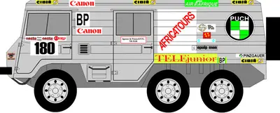 [PreDes] Dakar 1979 - Pinzgauer 6x6-52纸模网 - 海量纸模型图纸下载