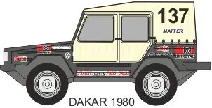 [PreDes] Dakar 1980 - VW Iltis-52纸模网 - 海量纸模型图纸下载