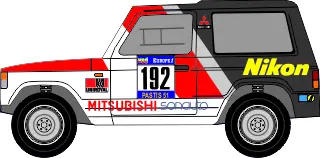 [PreDes] Dakar 1984 - Mitsubishi Pajero-52纸模网 - 海量纸模型图纸下载