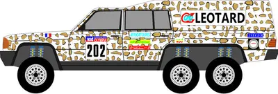 [PreDes] Dakar 1985 - DE Leotard 190 GE-52纸模网 - 海量纸模型图纸下载