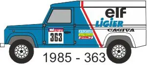 [PreDes] Dakar 1985 - Land Rover 110-52纸模网 - 海量纸模型图纸下载
