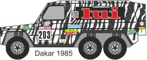 [PreDes] Dakar 1985 - Mercedes Benz 280 GE 6x6-52纸模网 - 海量纸模型图纸下载