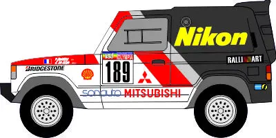 [PreDes] Dakar 1985 - Mitsubishi Pajero-52纸模网 - 海量纸模型图纸下载