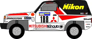 [PreDes] Dakar 1986 - Mitsubishi Pajero-52纸模网 - 海量纸模型图纸下载