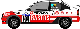 [PreDes] Dakar 1986 - Opel Kadett GSI 4✕4-52纸模网 - 海量纸模型图纸下载