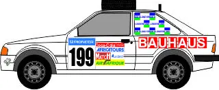 [PreDes] Dakar 1988 - Ford Escort XR3i-52纸模网 - 海量纸模型图纸下载