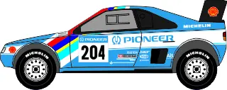 [PreDes] Dakar 1989 - Peugeot 405 T16-52纸模网 - 海量纸模型图纸下载