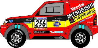 [PreDes] Dakar 2000 - Mitsubishi Pajero-52纸模网 - 海量纸模型图纸下载