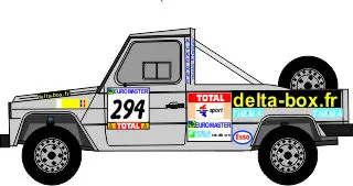 [PreDes] Dakar 2001 - Peugoet / Mercedes G-52纸模网 - 海量纸模型图纸下载