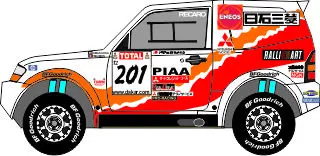 [PreDes] Dakar 2002 - Mitsubishi Pajero-52纸模网 - 海量纸模型图纸下载