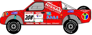 [PreDes] Dakar 2002 - Nissan Pick-Up-52纸模网 - 海量纸模型图纸下载