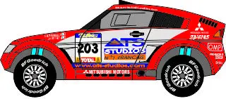 [PreDes] Dakar 2004 - Mitsubishi Pajero Evo-52纸模网 - 海量纸模型图纸下载