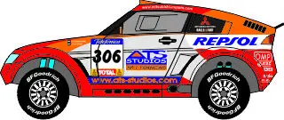 [PreDes] Dakar 2005 - Mitsubishi Pajero Evo-52纸模网 - 海量纸模型图纸下载