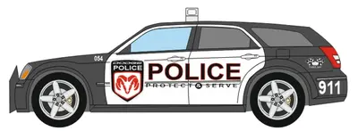 [PreDes] Dodge Magnum SRT8 US Police-52纸模网 - 海量纸模型图纸下载