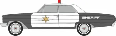 [PreDes] Ford Galaxie 500 Delaware Police-52纸模网 - 海量纸模型图纸下载