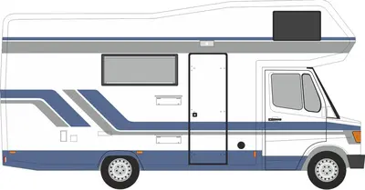[PreDes] Mercedes Benz 207 Motorhome-52纸模网 - 海量纸模型图纸下载