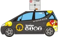 [PreDes] Mercedes Benz Classe A F-CELL - Radio Bremen-52纸模网 - 海量纸模型图纸下载