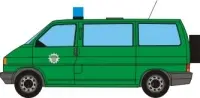 [PreDes] VW Bus German Parliament Police-52纸模网 - 海量纸模型图纸下载