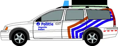 [PreDes] Volvo V70 Belgien Police-52纸模网 - 海量纸模型图纸下载