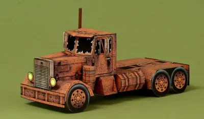 [Ray O’Bannon] Ghost Truck-52纸模网 - 海量纸模型图纸下载