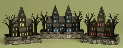 [Ray O’Bannon] Mini Haunted Houses - Set 2-52纸模网 - 海量纸模型图纸下载