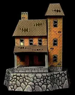 [Ray O’Bannon] The Cliff House-52纸模网 - 海量纸模型图纸下载