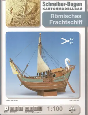 [Schreiber-Bogen 561] Romisches Frachtschiff-52纸模网 - 海量纸模型图纸下载