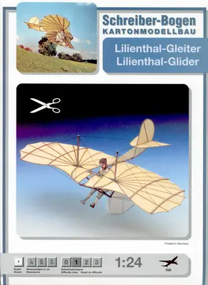 [Schreiber-Bogen 566] Lilienthal Glider-52纸模网 - 海量纸模型图纸下载