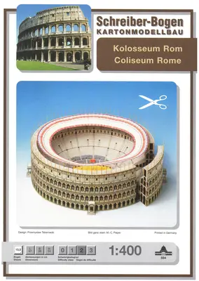 [Schreiber-Bogen 594] Coliseum Rome-52纸模网 - 海量纸模型图纸下载