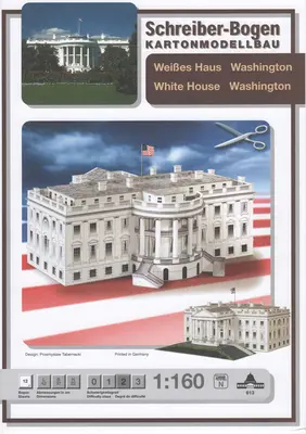 [Schreiber-Bogen 613] White House-52纸模网 - 海量纸模型图纸下载