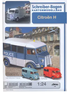 [Schreiber-Bogen 632] Citroen H-52纸模网 - 海量纸模型图纸下载