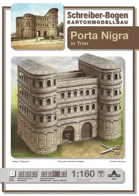 [Schreiber-Bogen 678] Porta Nigra in Trier-52纸模网 - 海量纸模型图纸下载
