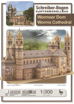[Schreiber-Bogen 706] Worms Cathedral-52纸模网 - 海量纸模型图纸下载