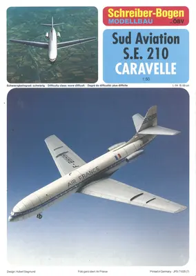 [Schreiber-Bogen 71025] Sud Aviation S.E. 210 Caravelle-52纸模网 - 海量纸模型图纸下载