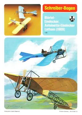 [Schreiber-Bogen 72188] Bleriot & Antoinette-52纸模网 - 海量纸模型图纸下载