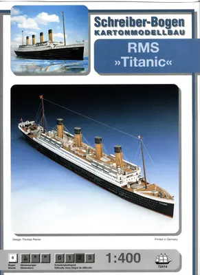 [Schreiber-Bogen 72414] Titanic-52纸模网 - 海量纸模型图纸下载