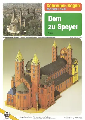 [Schreiber-Bogen 72417] Dome of Speyer-52纸模网 - 海量纸模型图纸下载